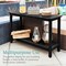 Best Choice Products 48in 2-Shelf Indoor Outdoor Wooden Console Table Multifunctional Buffet Bar Storage
